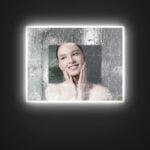 JUDI 900x700mm Stačiakampis veidrodis / LED apšvietimas iš priekio ir galo - Image 5