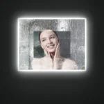 JUDI 900x700mm Stačiakampis veidrodis / LED apšvietimas iš priekio ir galo - Image 5