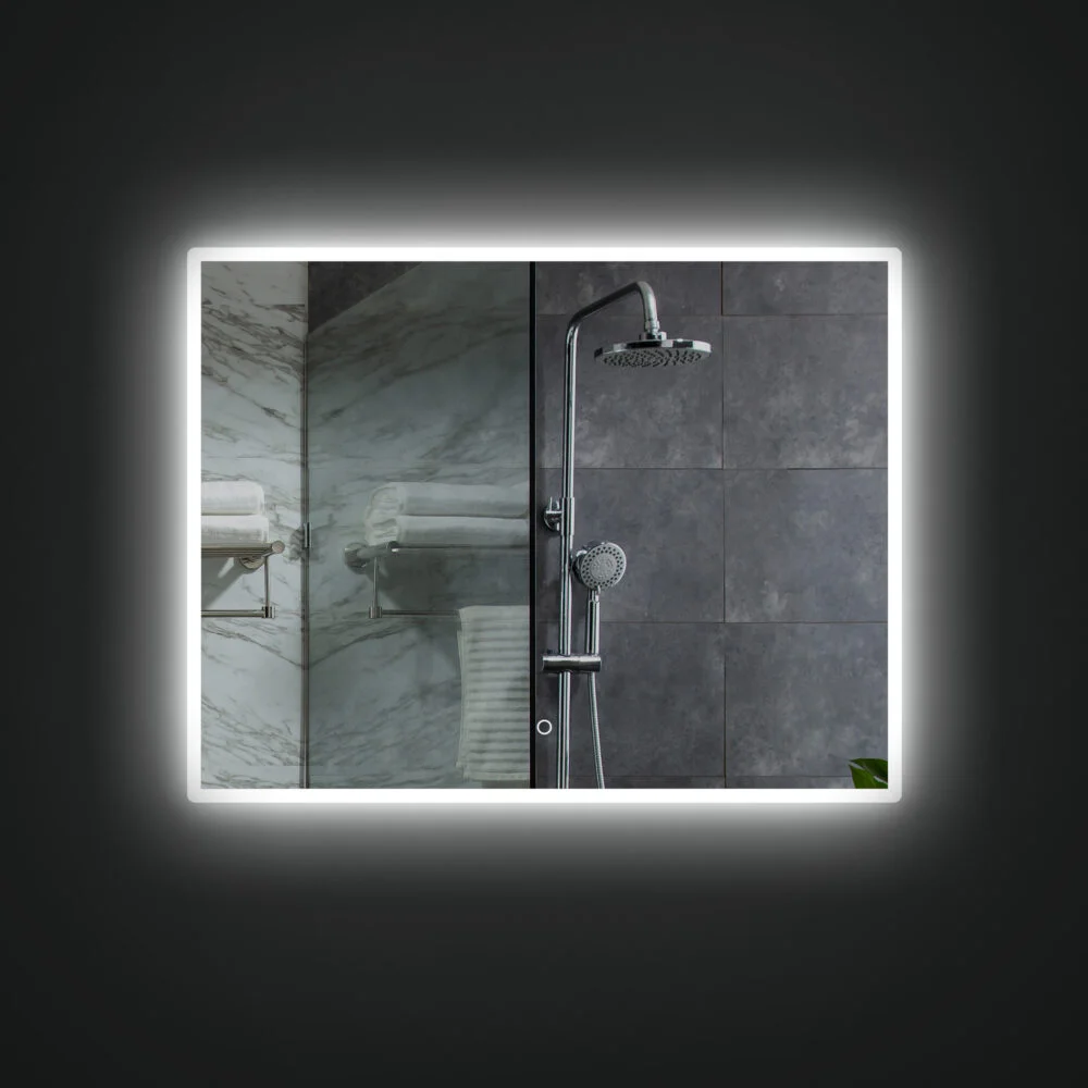 JUDI 900x700mm Stačiakampis veidrodis / LED apšvietimas iš priekio ir galo - Image 2