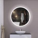 RENE 800mm Apvalus veidrodis / LED apšvietimas iš priekio ir galo