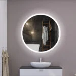 RENE 800mm Apvalus veidrodis / LED apšvietimas iš priekio ir galo