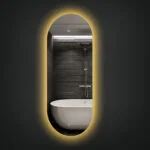 LIO 400x1100mm Ovalus veidrodis / LED apšvietimas iš galo / Foninis apšvietimas - Image 2