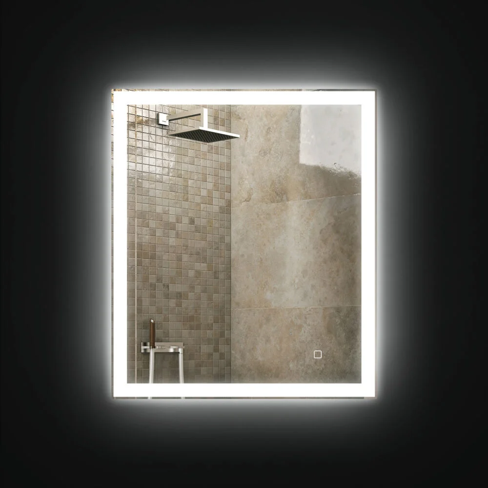 DIVA 600x800mm Stačiakampis veidrodis / LED atitrauktas apšvietimas iš priekio ir iš galo - Image 3
