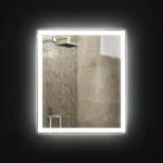 DIVA 600x800mm Stačiakampis veidrodis / LED atitrauktas apšvietimas iš priekio ir iš galo - Image 3