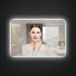 LIRO 400x800mm Stačiakampis veidrodis / LED apšvietimas iš galo / Foninis apšvietimas - Image 5