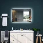 LIRO 600x800mm Stačiakampis veidrodis / LED apšvietimas iš galo / Foninis apšvietimas