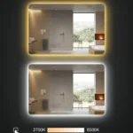 LIRO 600x800mm Stačiakampis veidrodis / LED apšvietimas iš galo / Foninis apšvietimas - Image 4