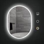 LYRA 600x800mm Ovalus veidrodis / LED apšvietimas iš priekio ir galo — изображение 3