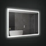 DIVA 1300x800mm Stačiakampis veidrodis / LED atitrauktas apšvietimas iš priekio ir iš galo - Image 2
