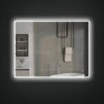 KELI 1200x800mm Stačiakampis veidrodis / LED atitrauktas apšvietimas iš priekio ir iš galo - Image 2