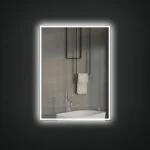 KELI 600x800mm Stačiakampis veidrodis / LED atitrauktas apšvietimas iš priekio ir iš galo - Image 2