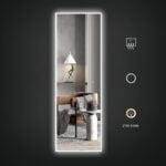 LUNA 550x1650 Viso ūgio veidrodis / LED apšvietimas iš priekio ir iš galo - Image 3